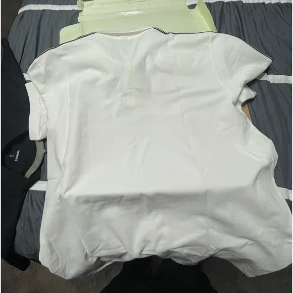 Burberry white polo shirt